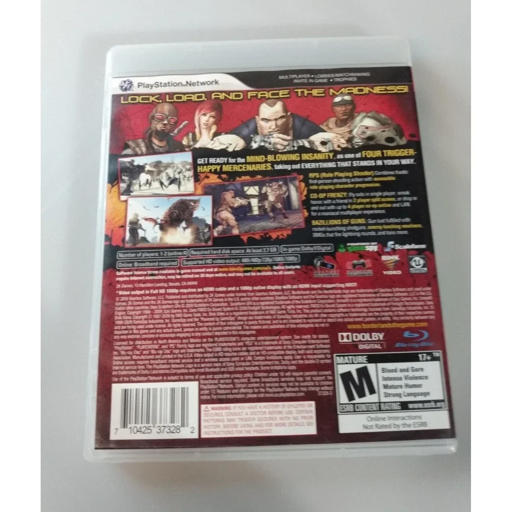 Borderlands PlayStation 3 PS3 CIB Complete with Manual Tested Authentic 2009